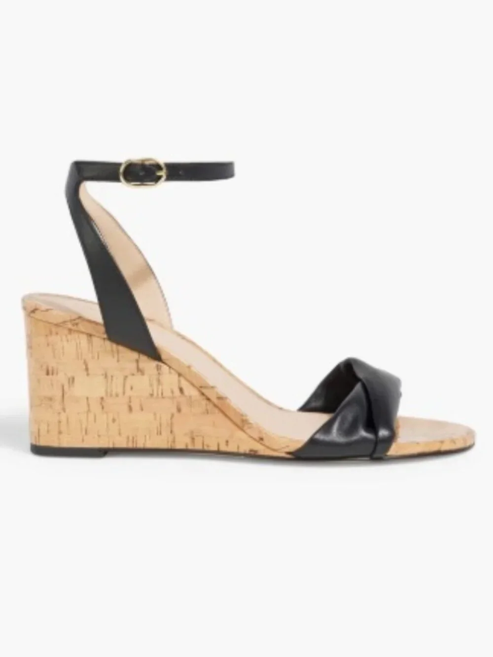 STUART WEITZMAN Everly 75 leather wedge sandals 10 - Picture 5 of 11